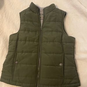Olive green vest